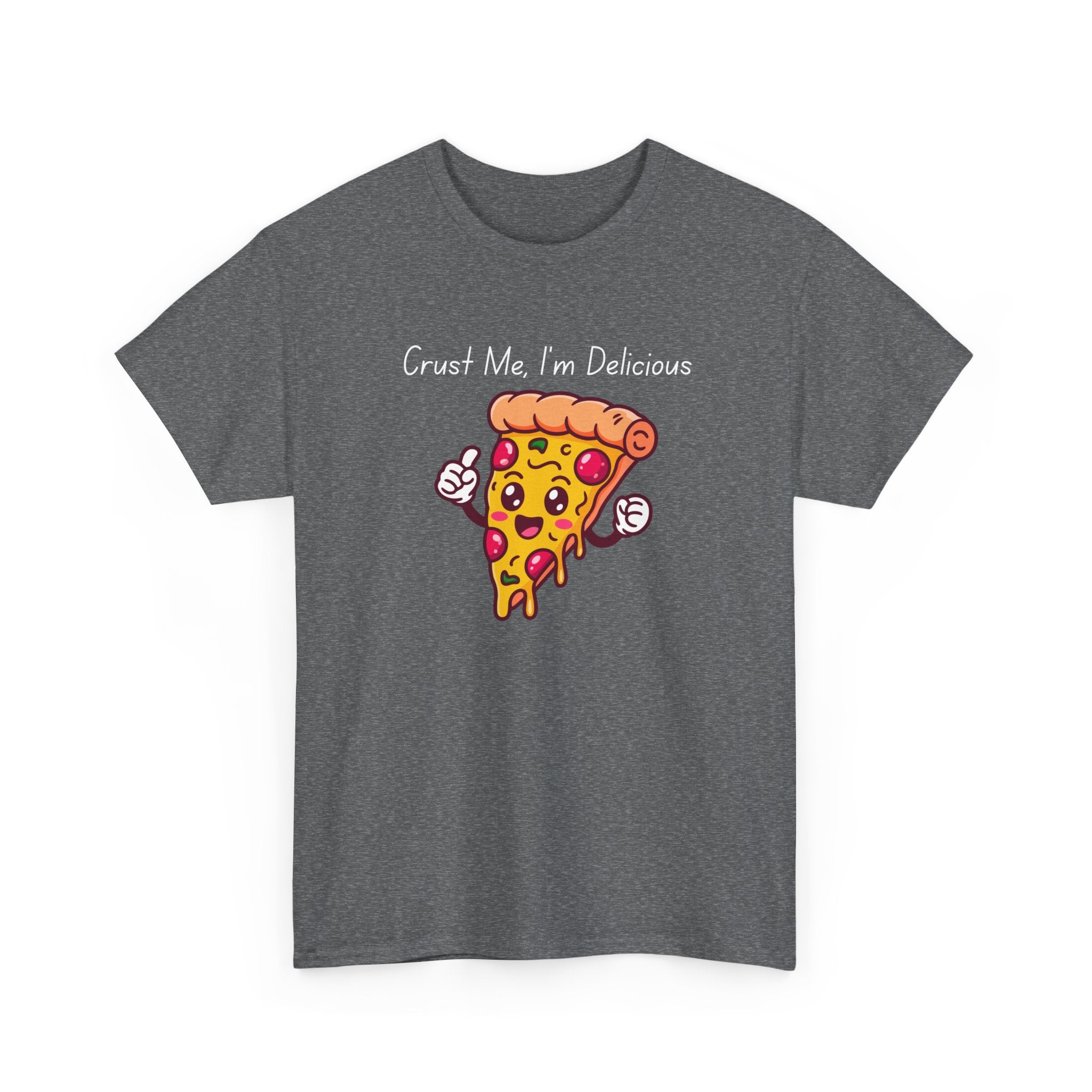 Pizza Slice Tee — "Crust Me, I'm Delicious" Funny Pizza Graphic Shirt