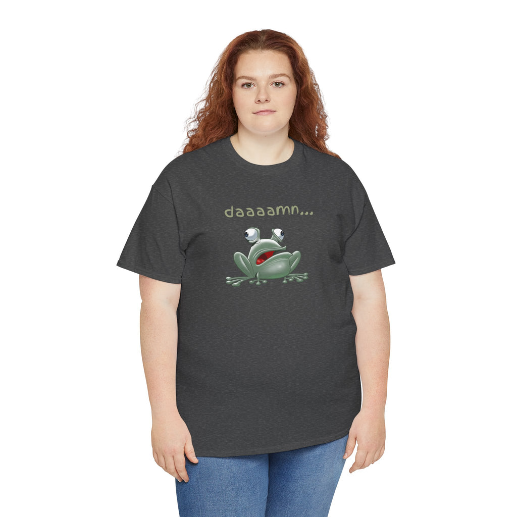 Frog "daaaamn..." T-Shirt — Funny Relaxed Frog Graphic Tee
