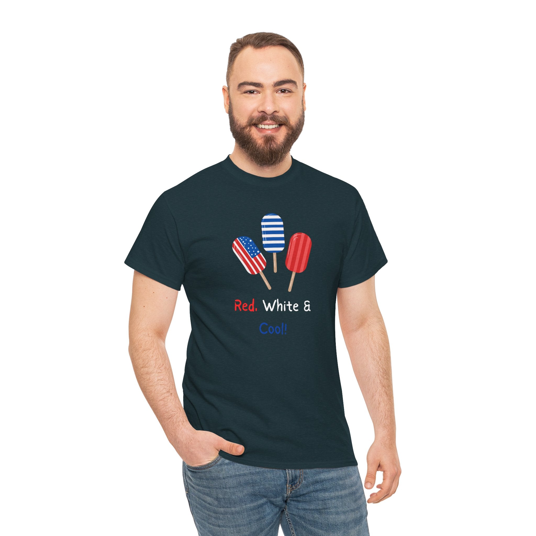 Patriotic Popsicle Tee – "Red, White & Cool" 4th of July T-Shirt
