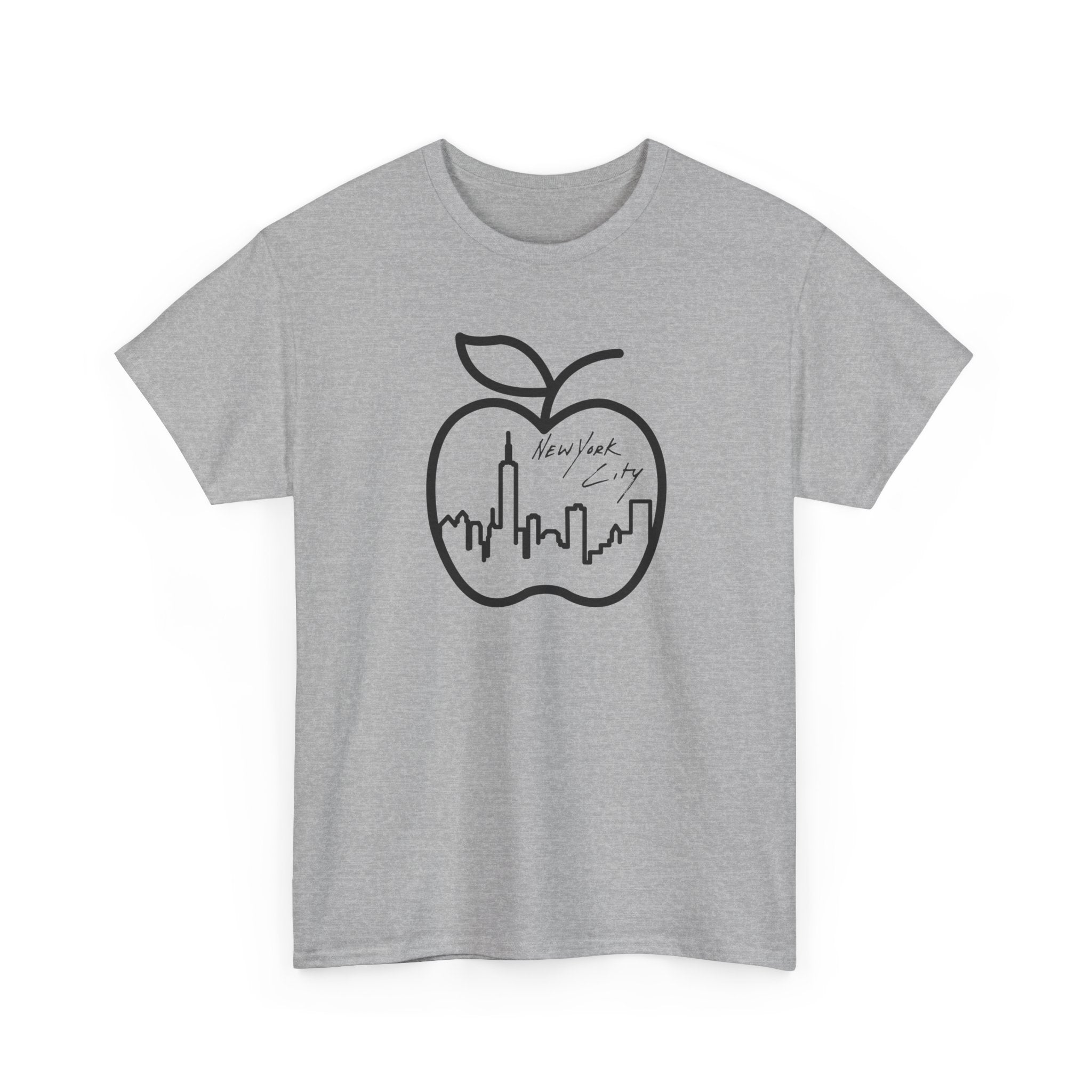 NYC Apple Skyline T‑Shirt — New York City Skyline Graphic Tee