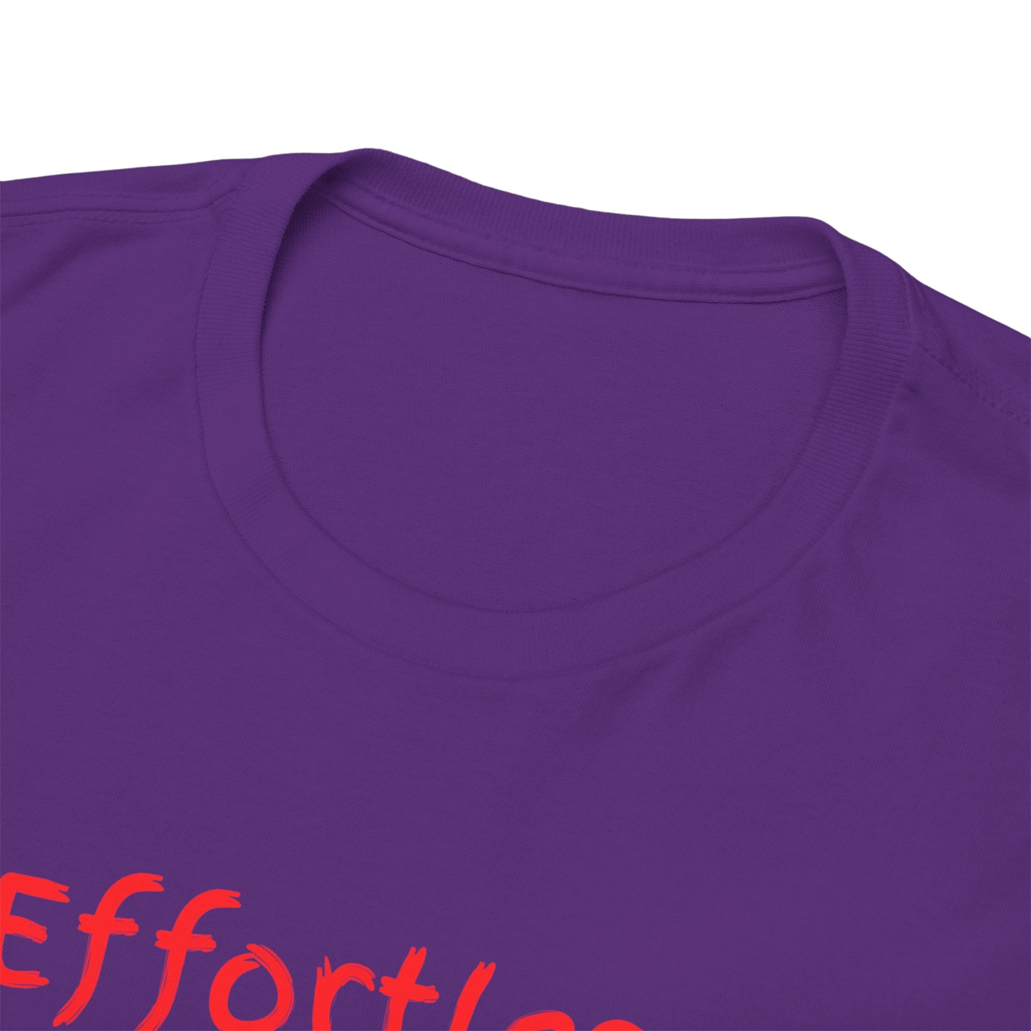Effortless Tee — Minimal Red Script Graphic T-Shirt