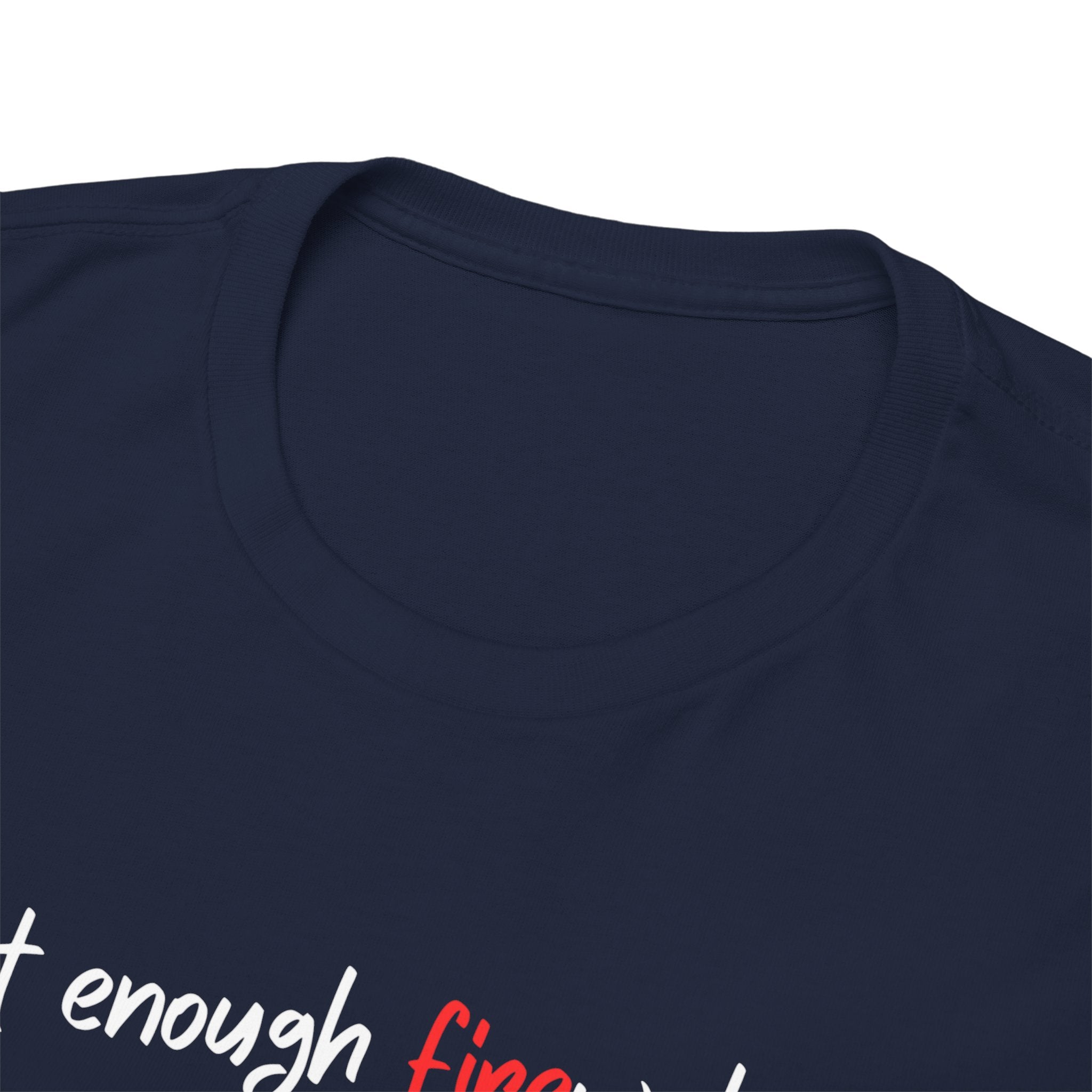 T-Shirt — Minimal 'fine' Chest Embroidered Graphic Tee