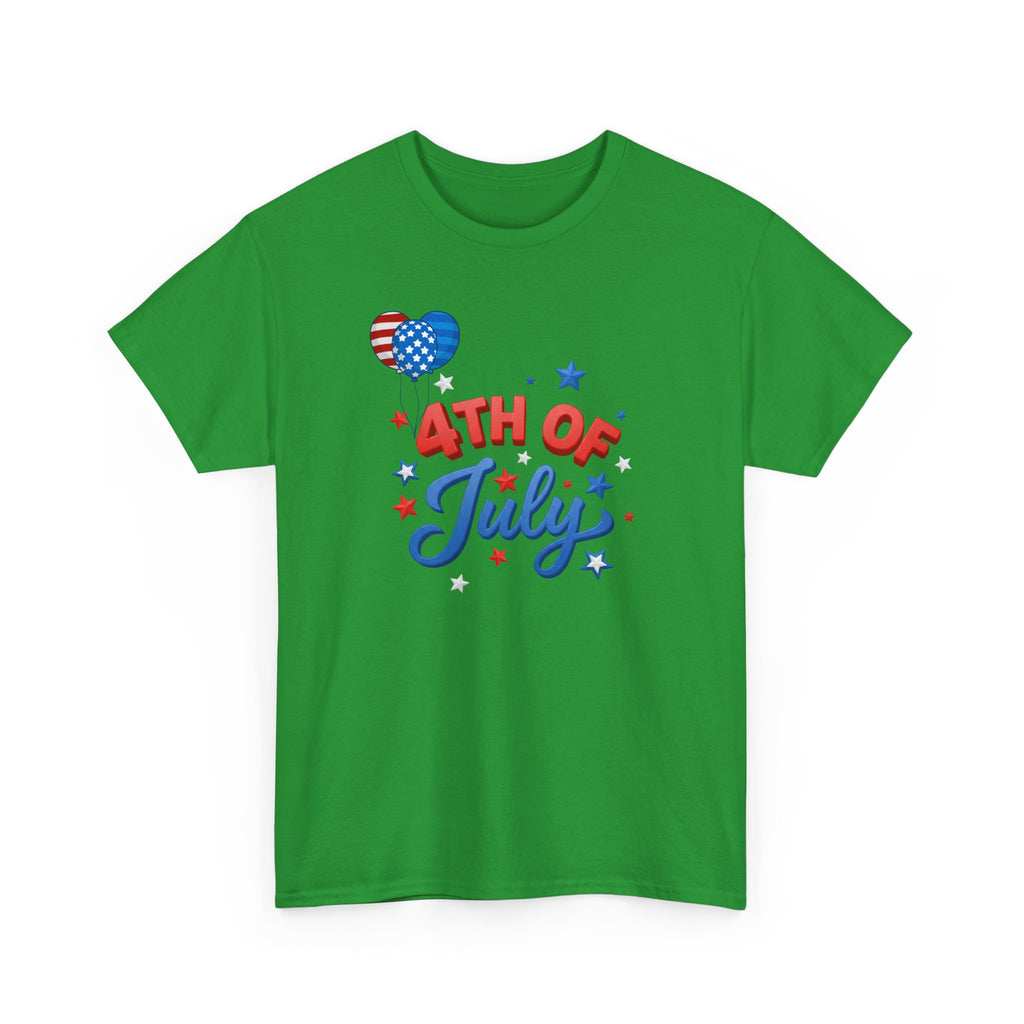 4th of July T-Shirt – Patriotic Stars & Heart Independence Day Tee
