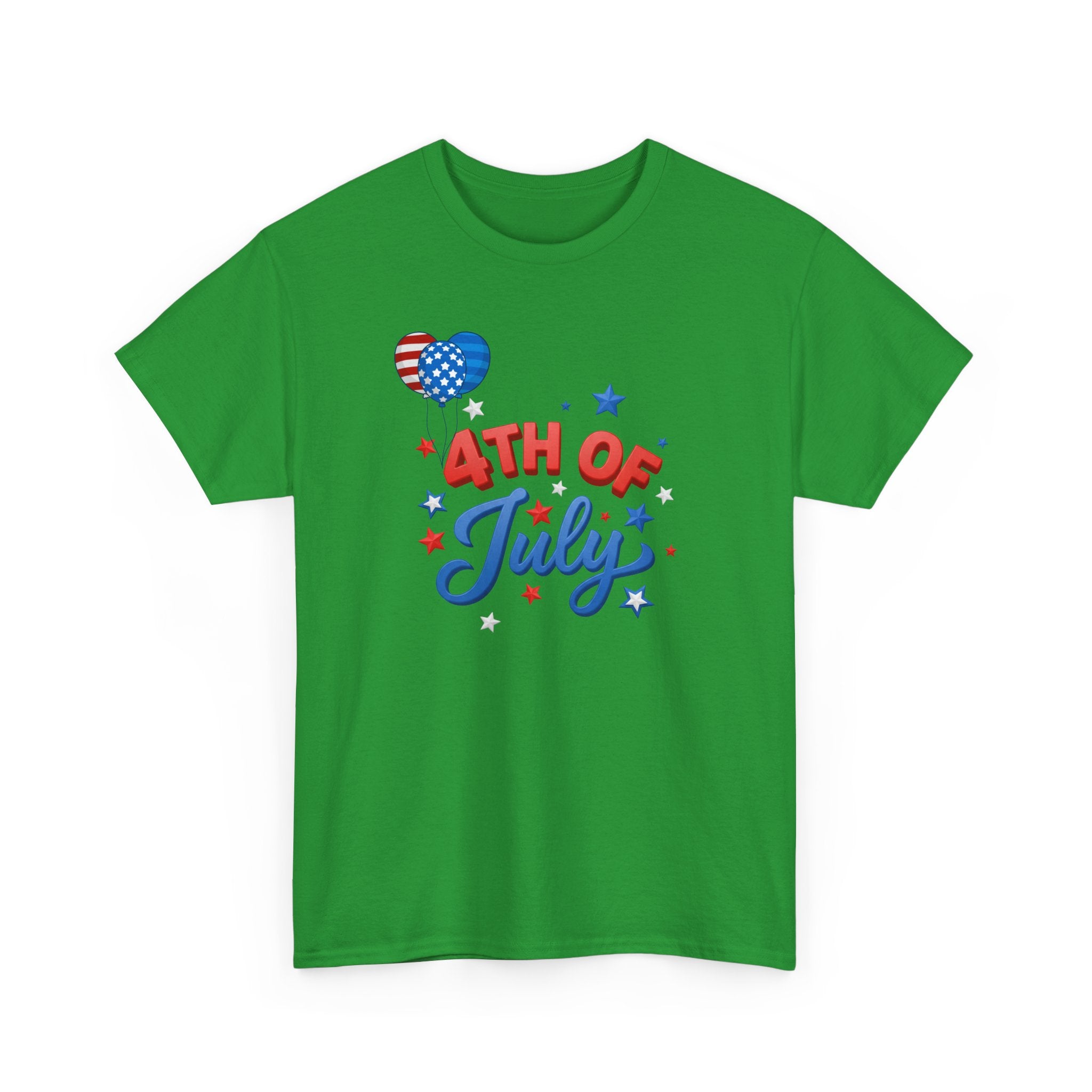 4th of July T-Shirt – Patriotic Stars & Heart Independence Day Tee
