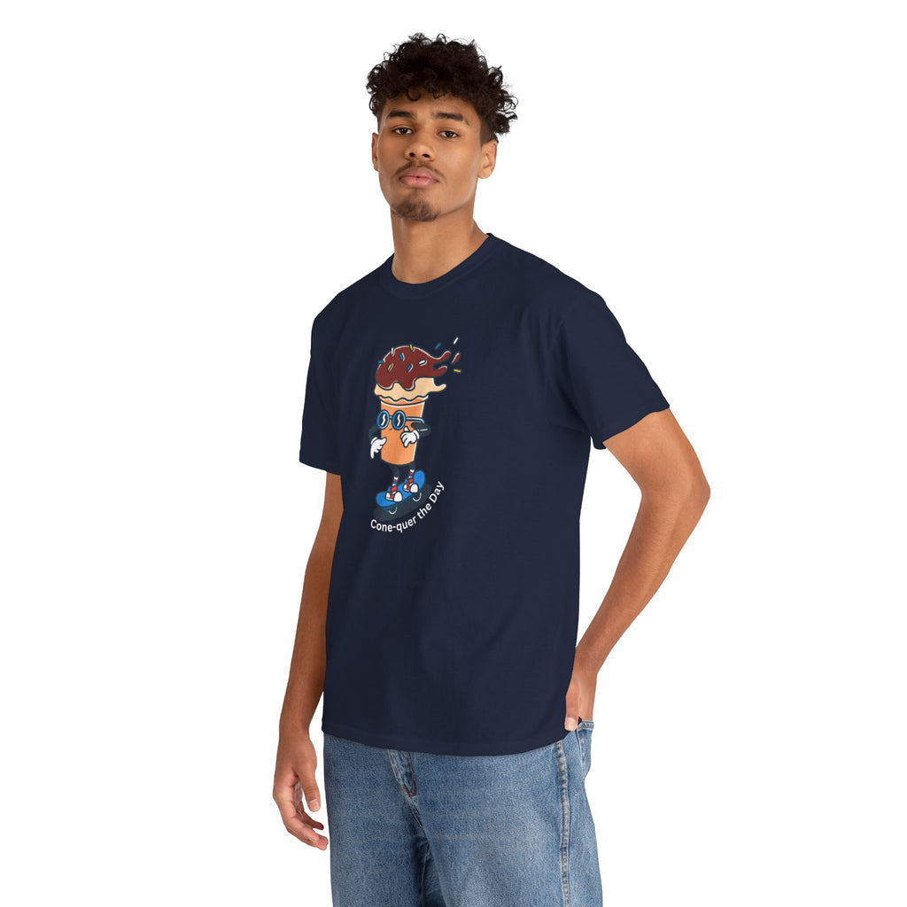 Donut Skateboard Cartoon Tee — "Can’t Stop Me" Graphic T-Shirt