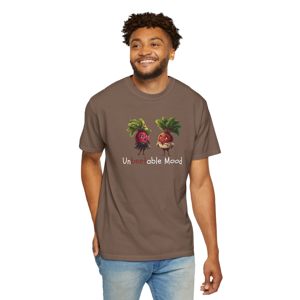 Unbeetable Mood T-Shirt — Cute Beet Characters Veggie Pun Tee