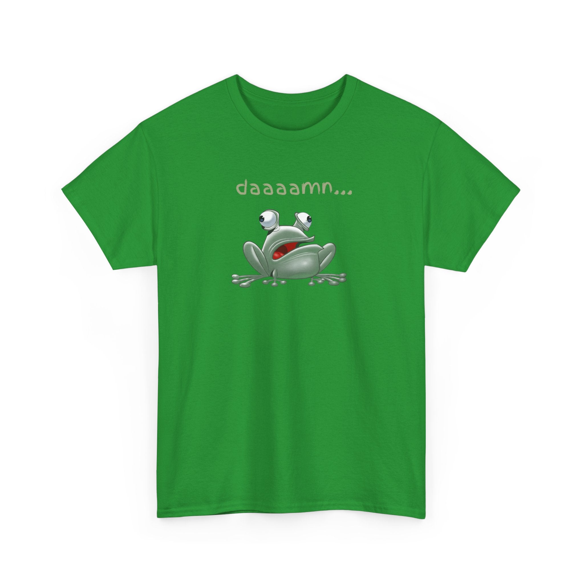 Frog "daaaamn..." T-Shirt — Funny Relaxed Frog Graphic Tee