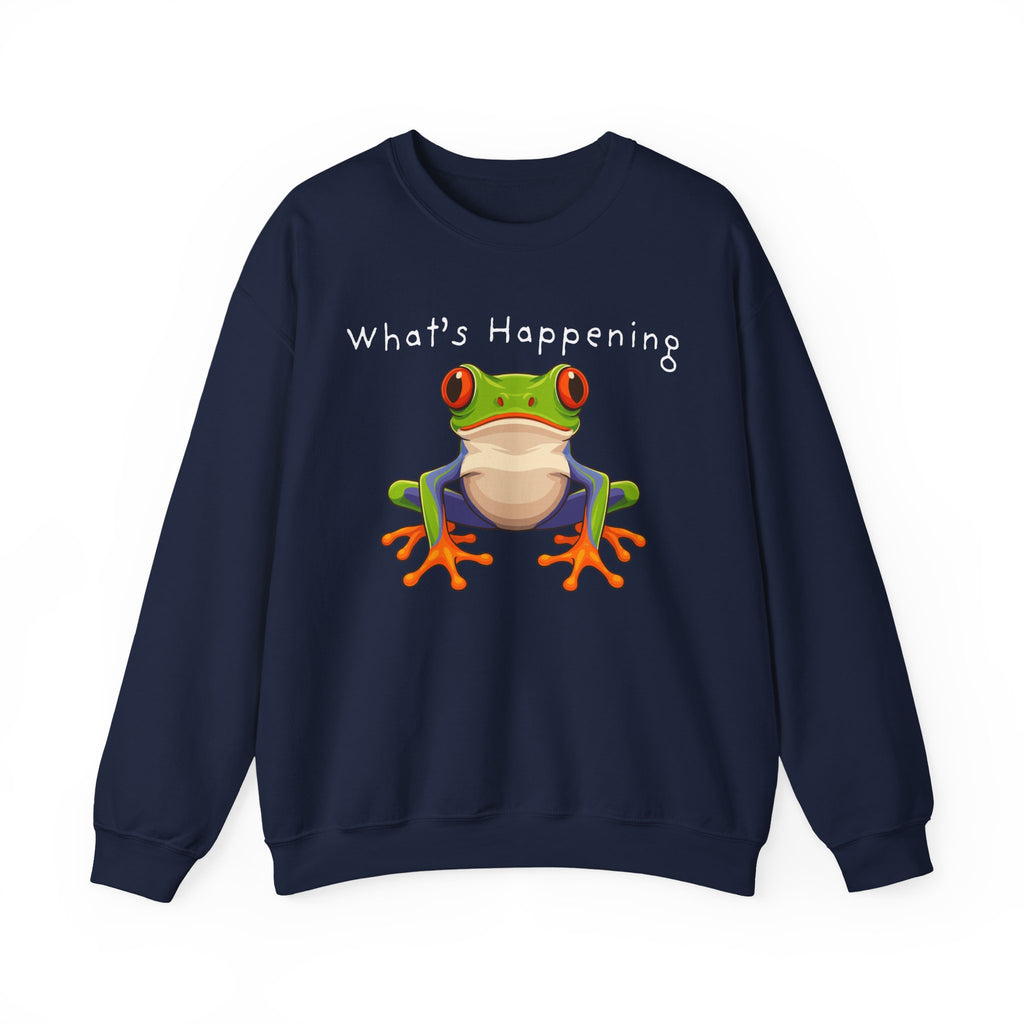 What's Happening Frog Crewneck Sweatshirt