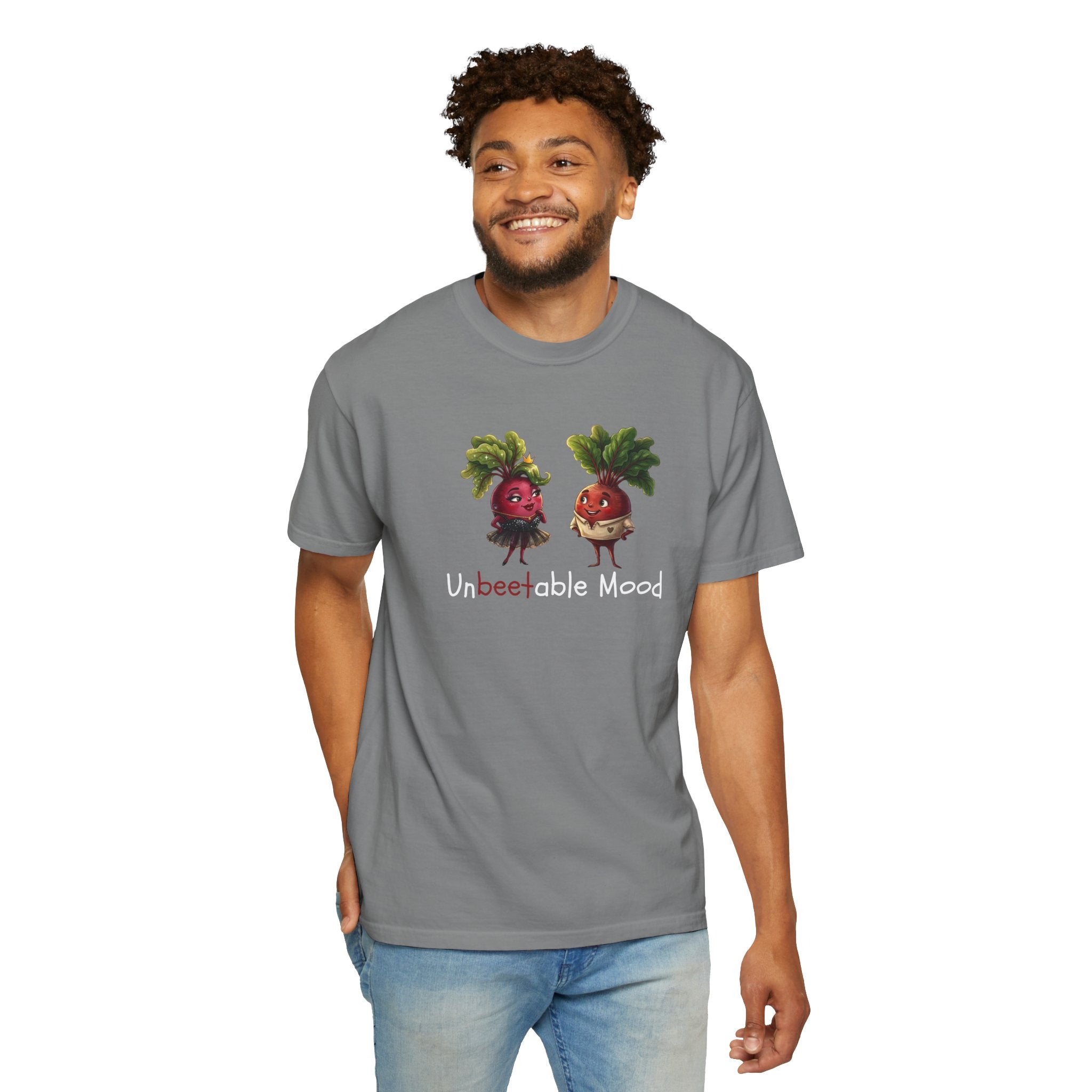 Unbeetable Mood T-Shirt — Cute Beet Characters Veggie Pun Tee