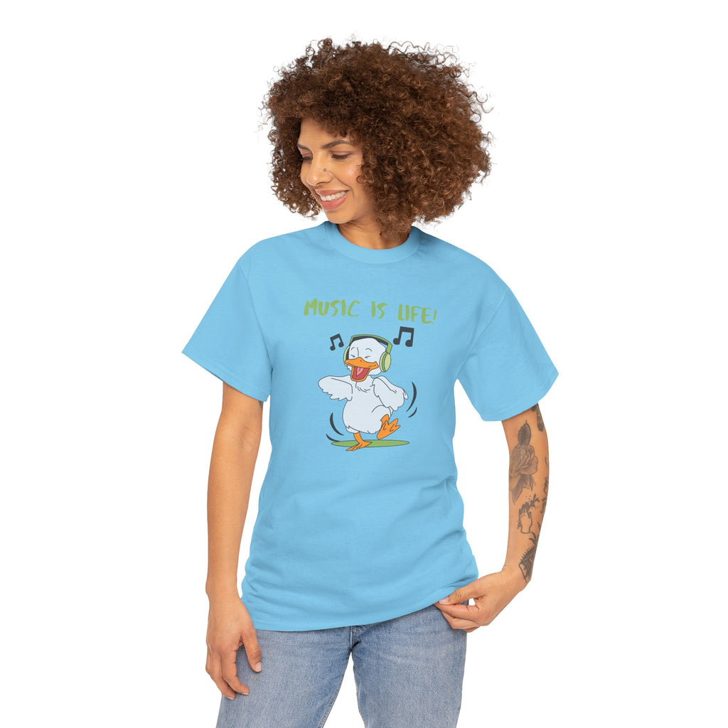 Music Is Life Duck T‑Shirt