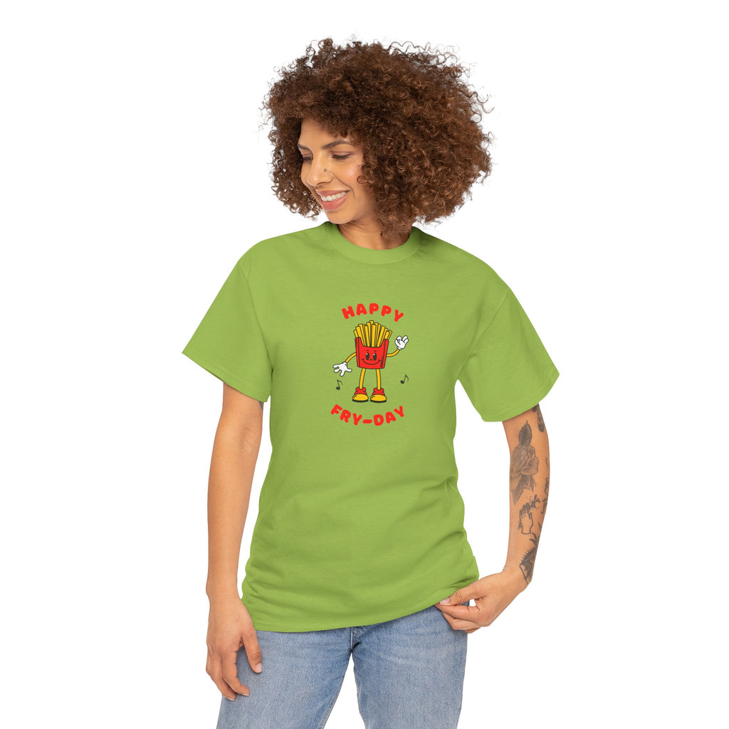Happy Fry-Day T-Shirt — Cute Dancing Fries Graphic Tee