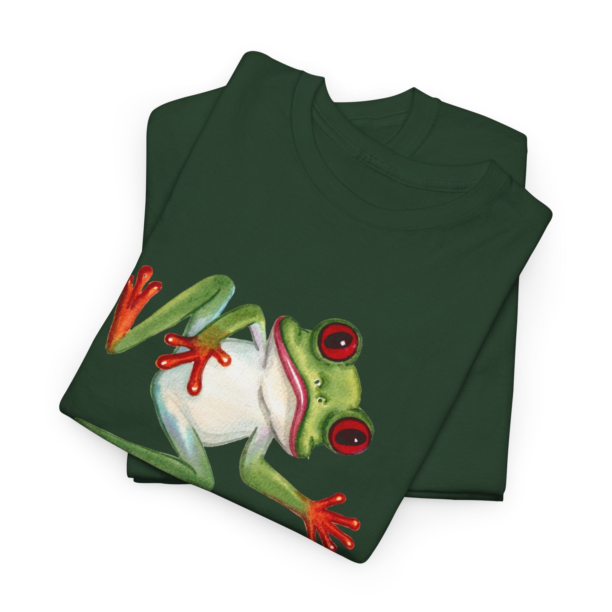Red-Eyed Tree Frog Graphic Tee — Cute Tropical Frog Shirt for Nature Lovers