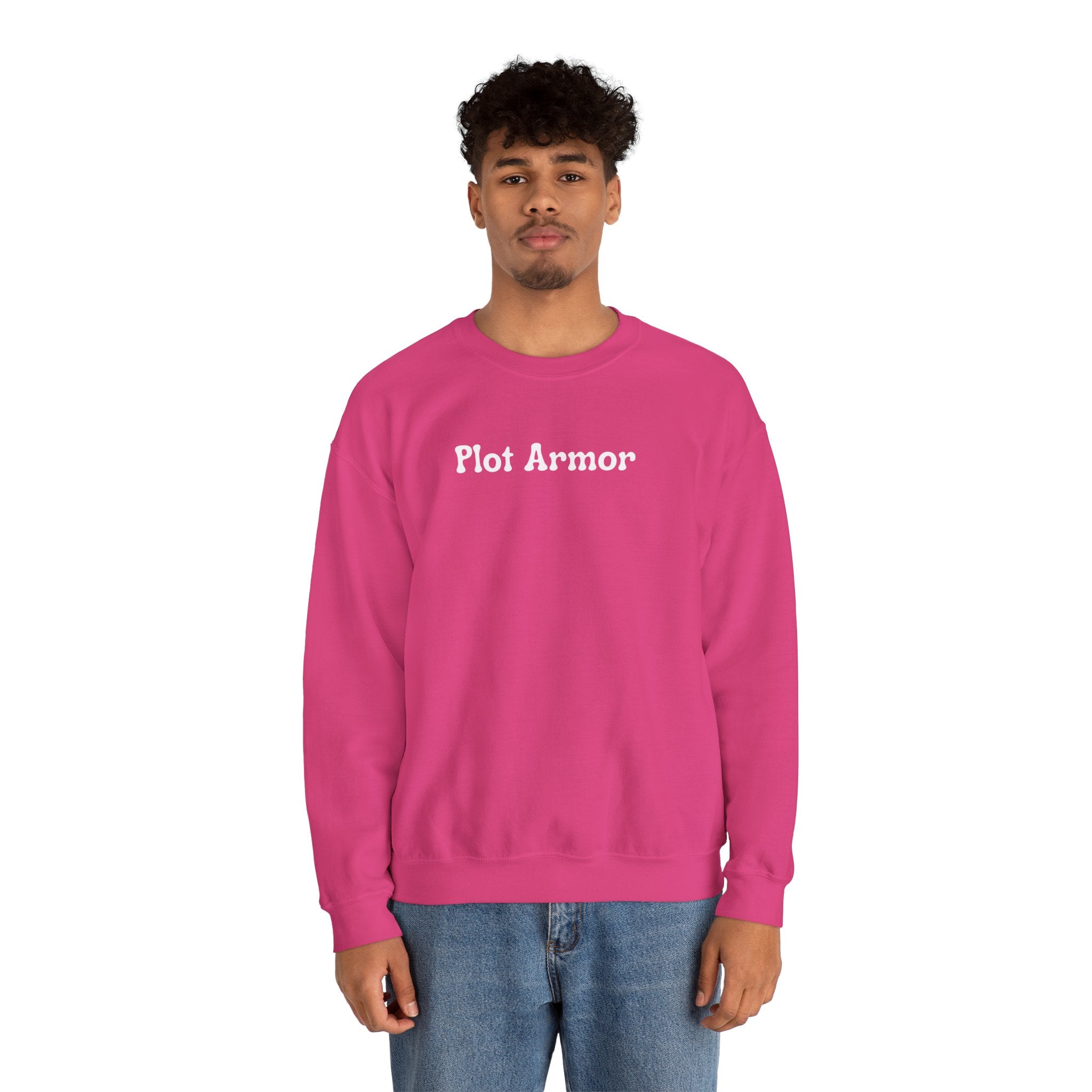 Plot Armor Sweatshirt — Funny Gamer RPG Crewneck for D&D & Roleplayers