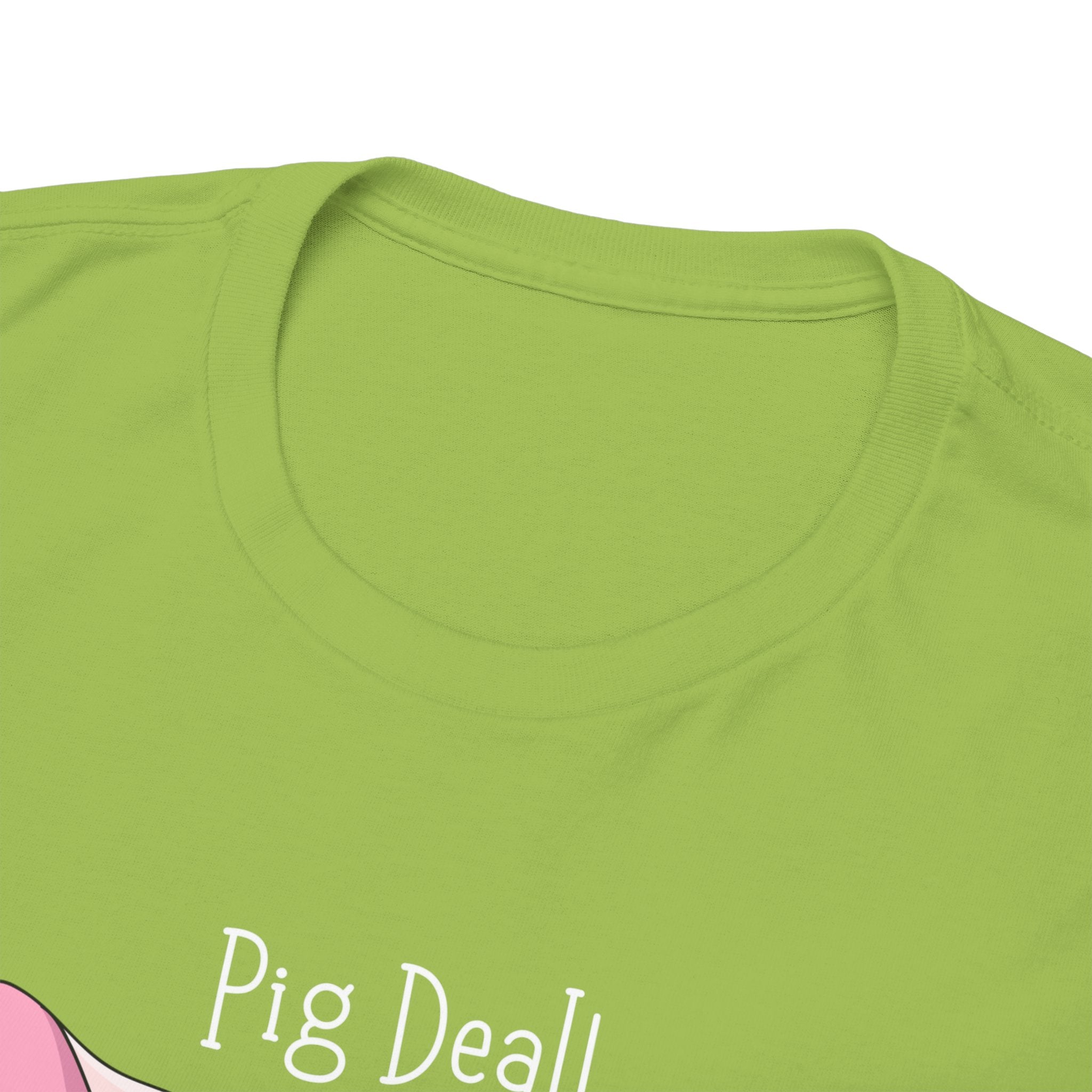 Pig Deal! Cute Angry Pig Graphic Tee — Funny Farm Animal T-Shirt