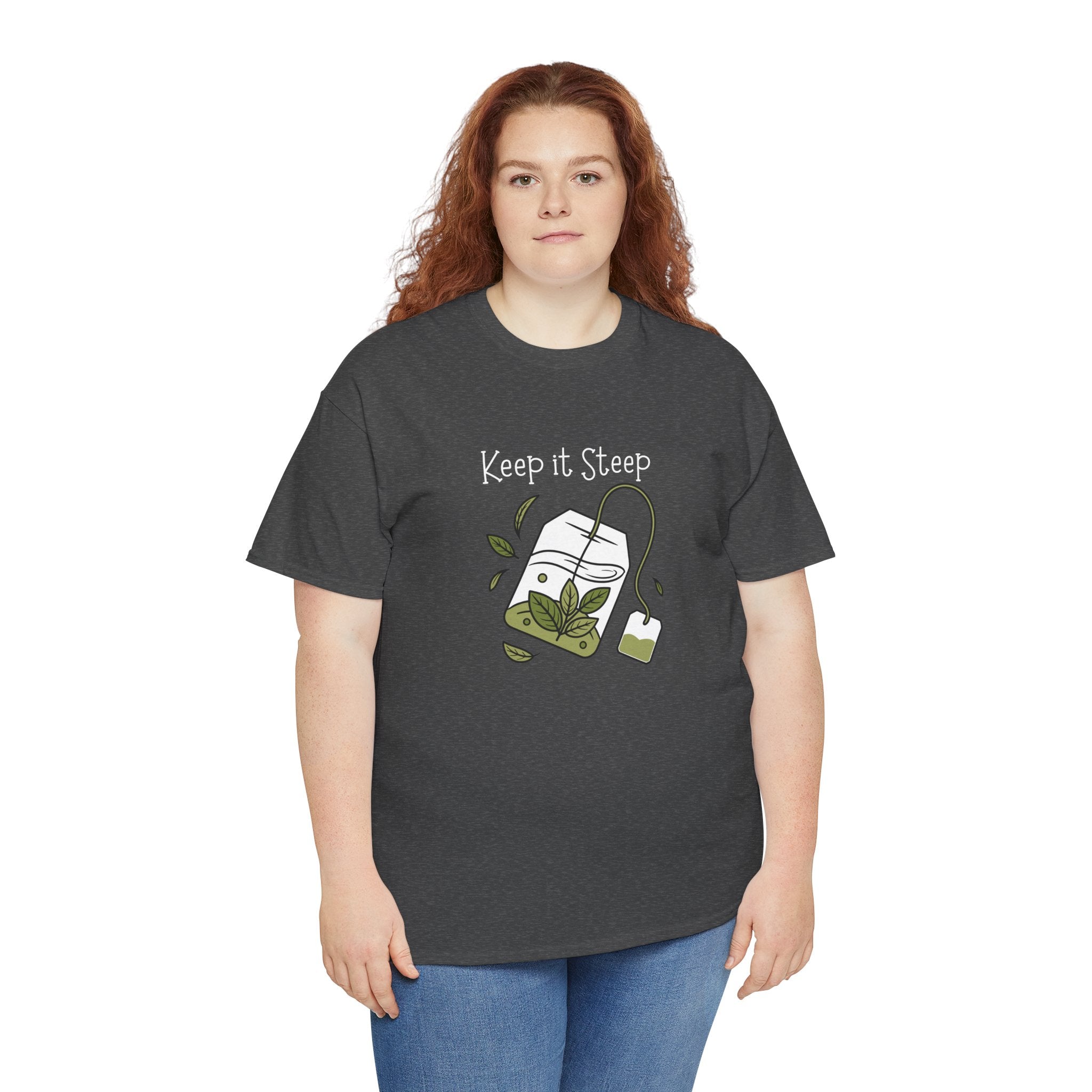 Keep It Steep Tea T-Shirt — Cute Tea Bag Graphic Tee for Tea Lovers