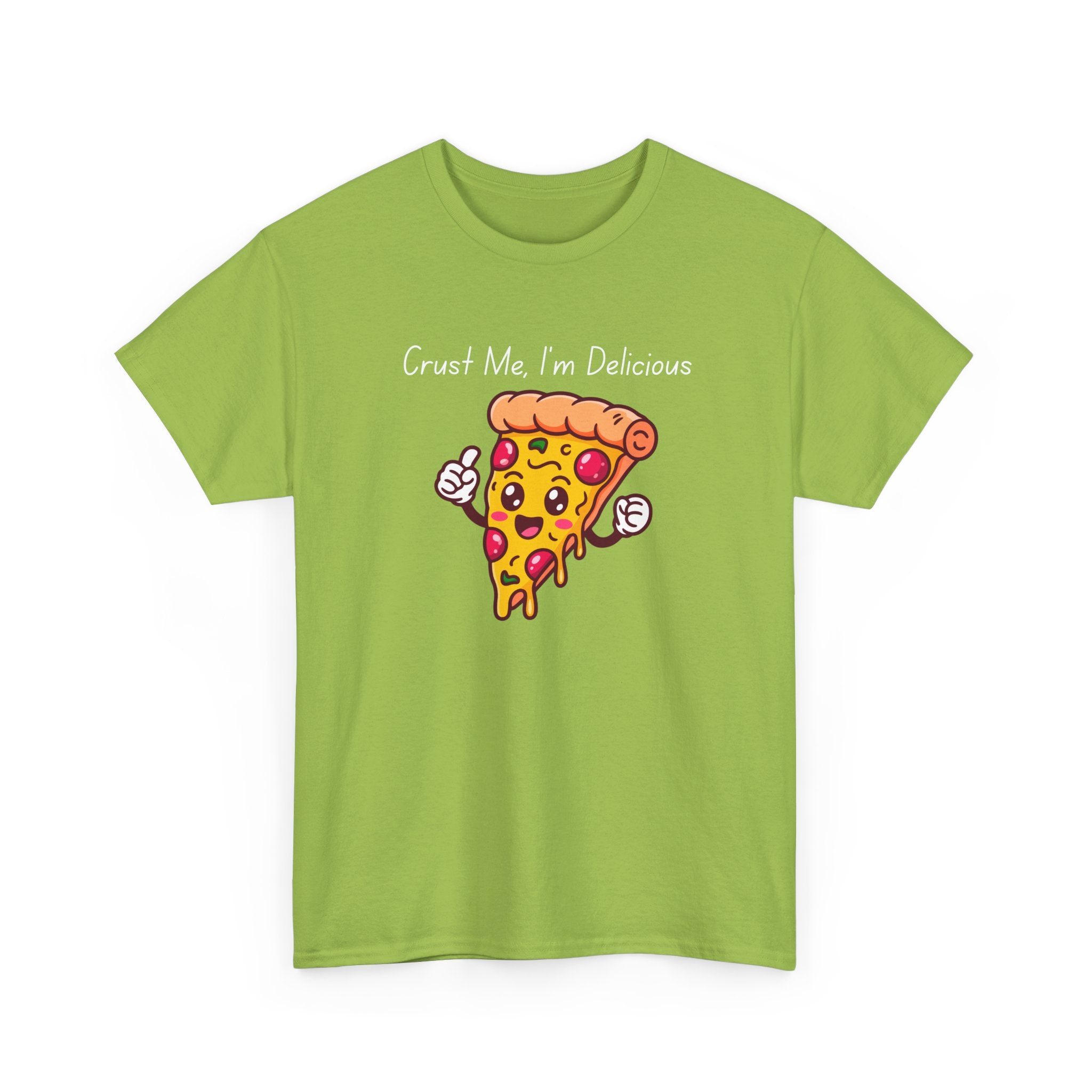 Pizza Slice Tee — "Crust Me, I'm Delicious" Funny Pizza Graphic Shirt