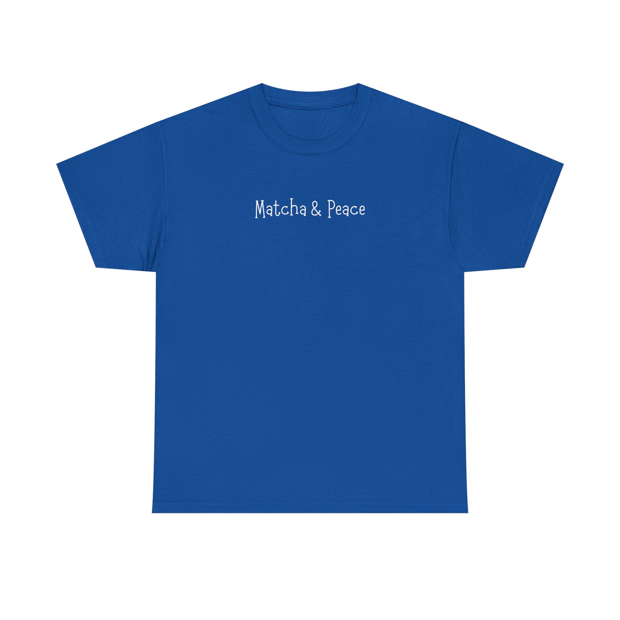 Matcha & Peace Tee — Minimalist Tea Lover Shirt