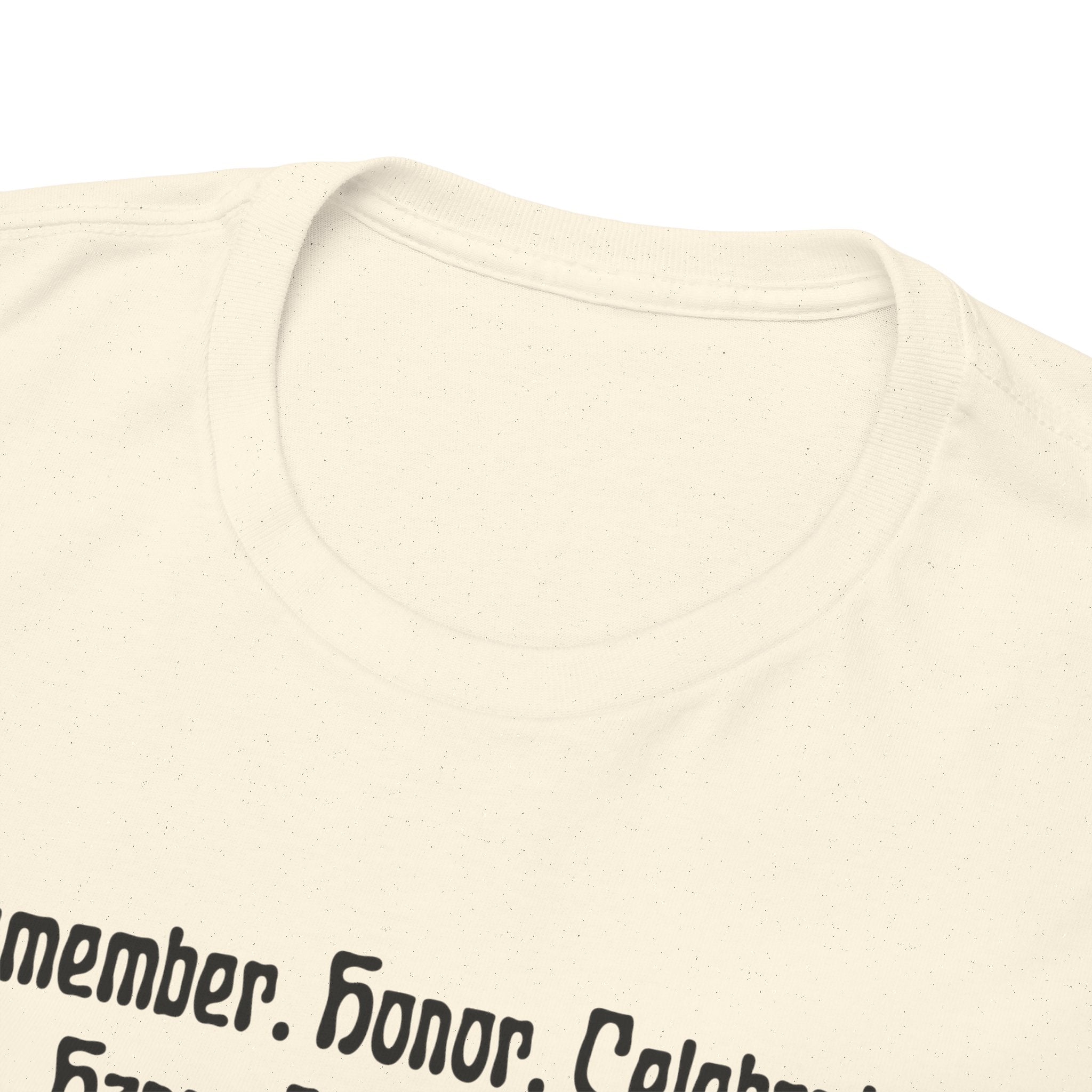 Juneteenth Celebration T‑Shirt — "Remember. Honor. Celebrate. Happy Juneteenth" with Pan-African Heart Design