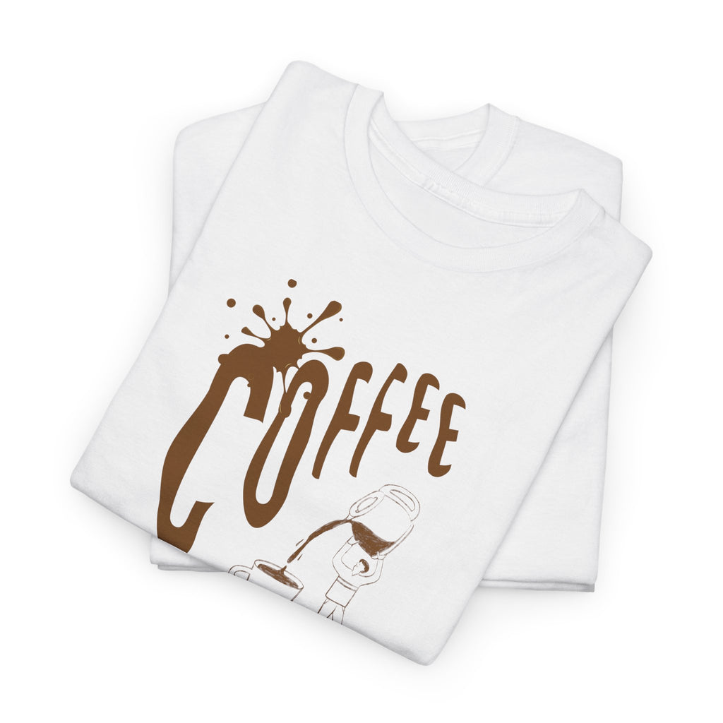 Coffee Splash T‑Shirt — Retro Coffee Typography Tee
