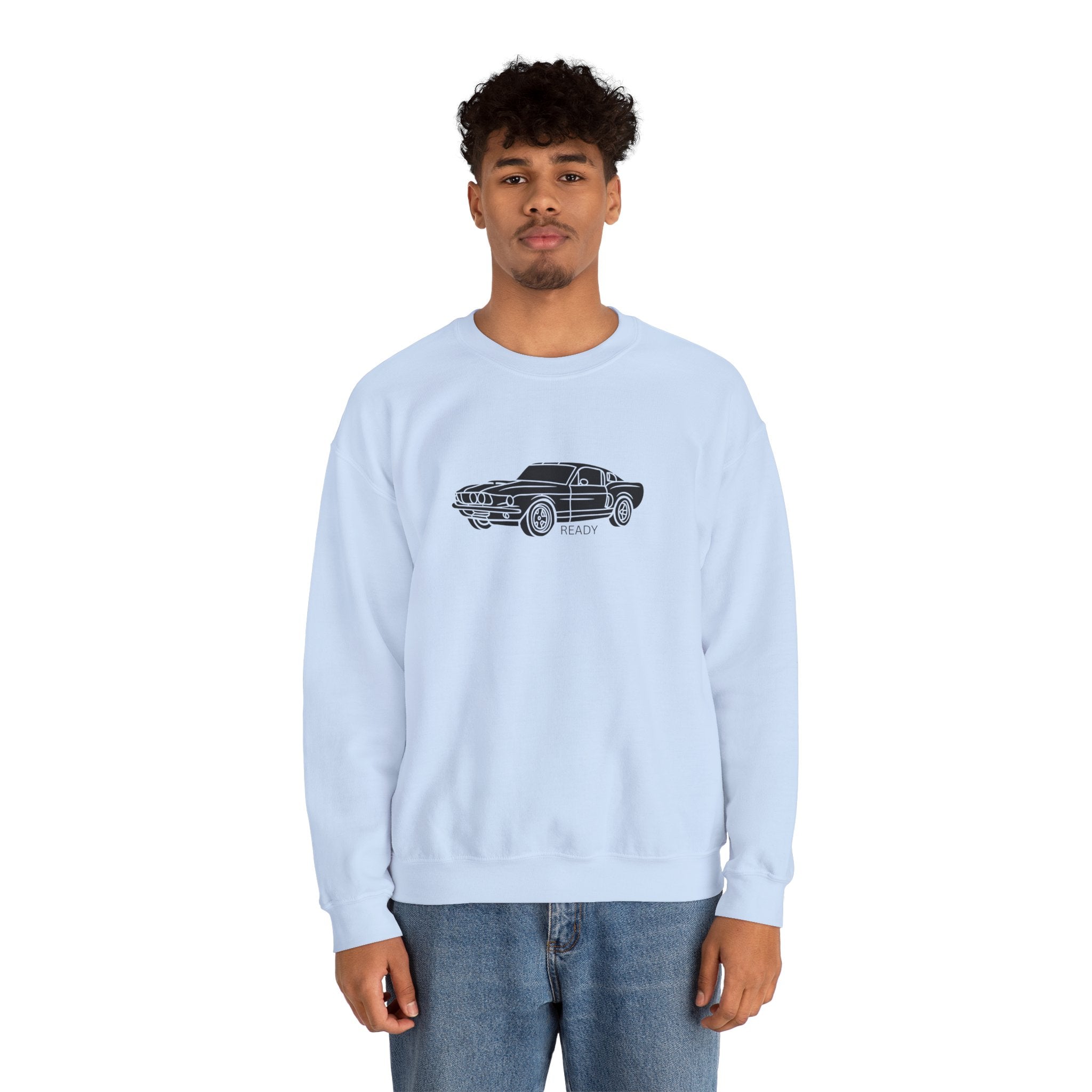Classic Mustang Outline Crewneck Sweatshirt