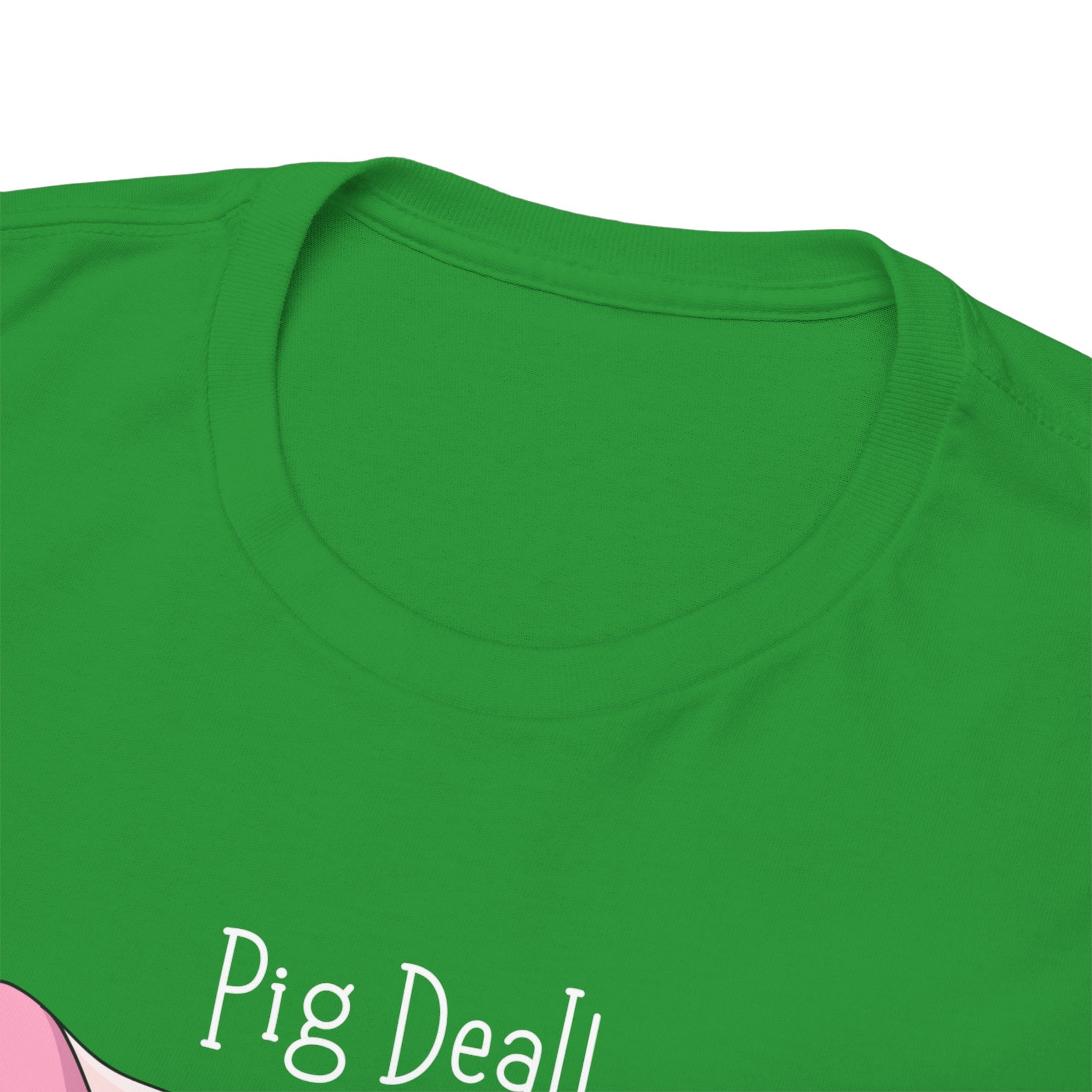Pig Deal! Cute Angry Pig Graphic Tee — Funny Farm Animal T-Shirt