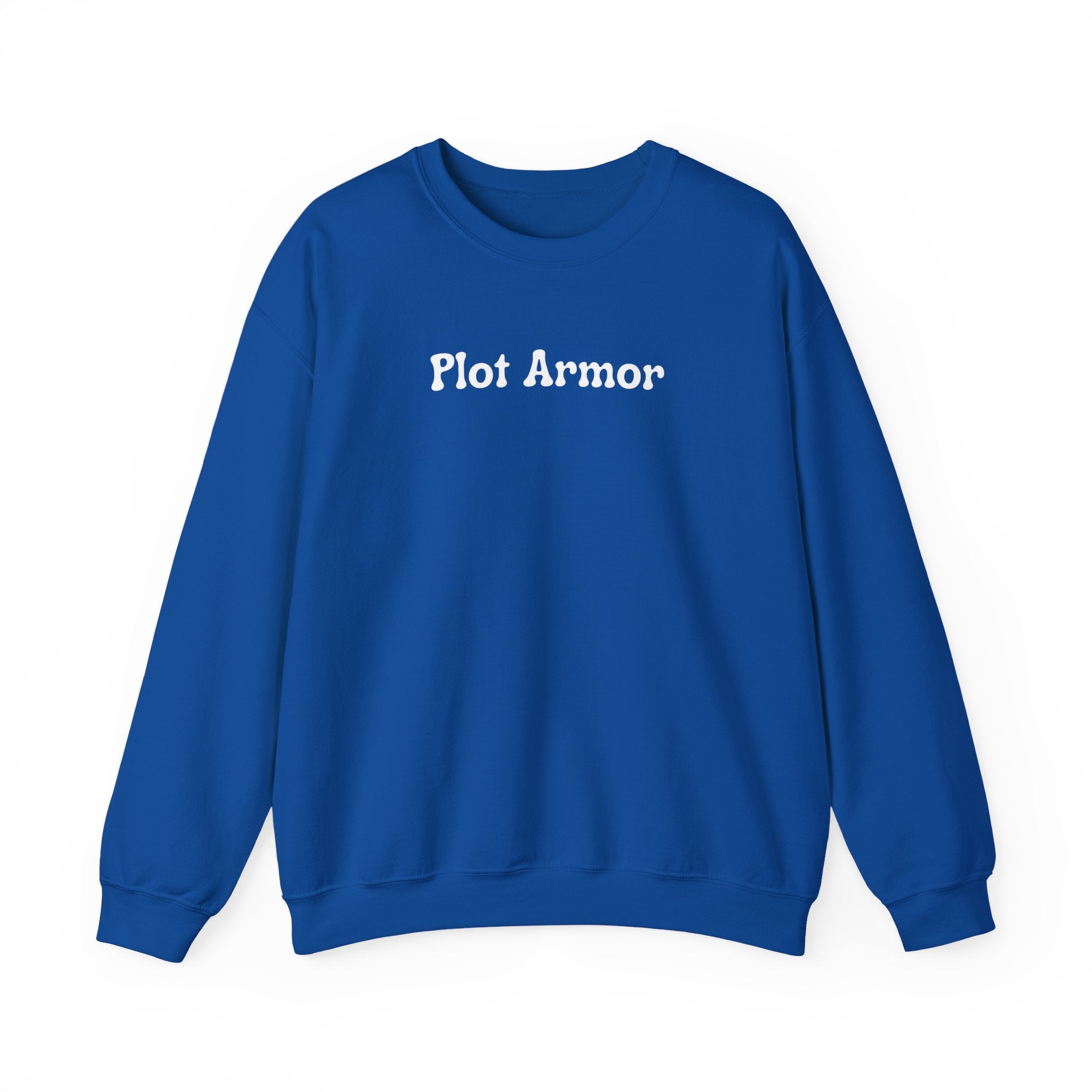 Plot Armor Sweatshirt — Funny Gamer RPG Crewneck for D&D & Roleplayers