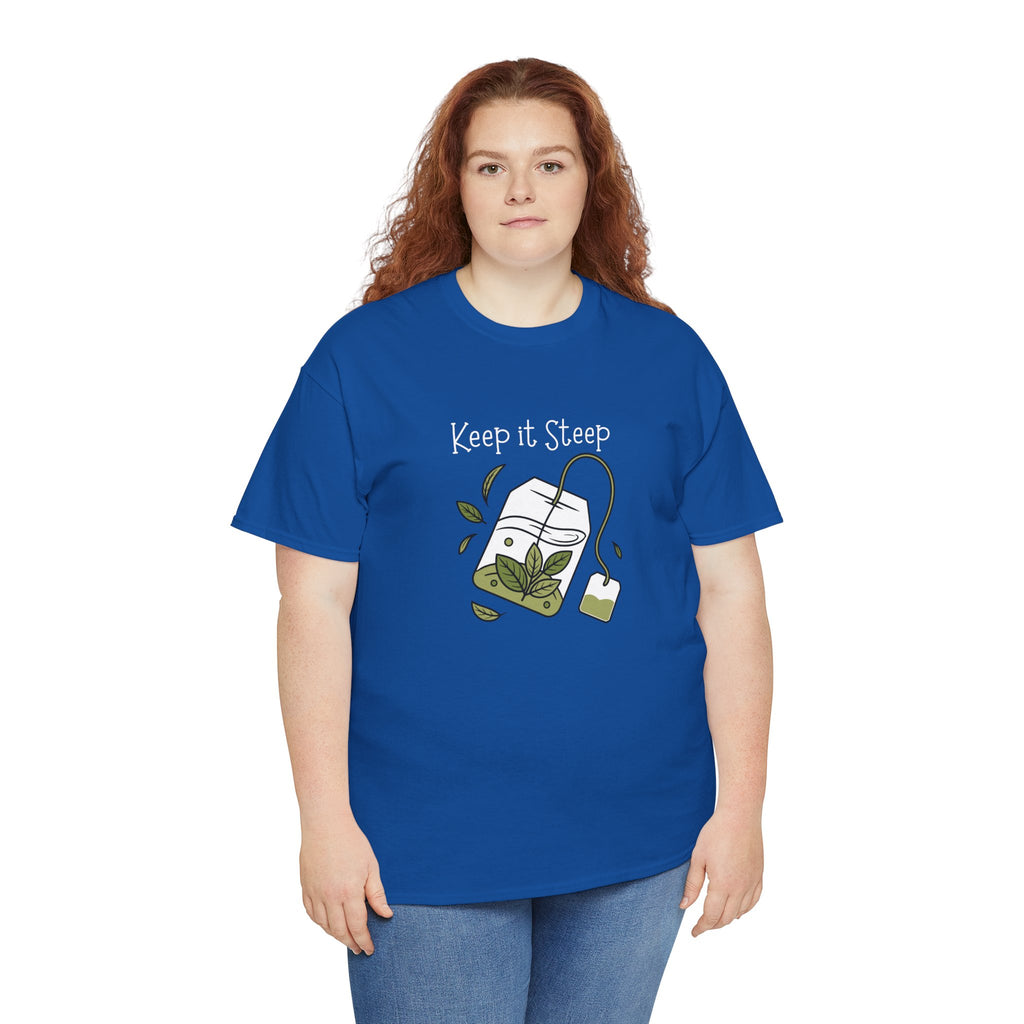 Keep It Steep Tea T-Shirt — Cute Tea Bag Graphic Tee for Tea Lovers