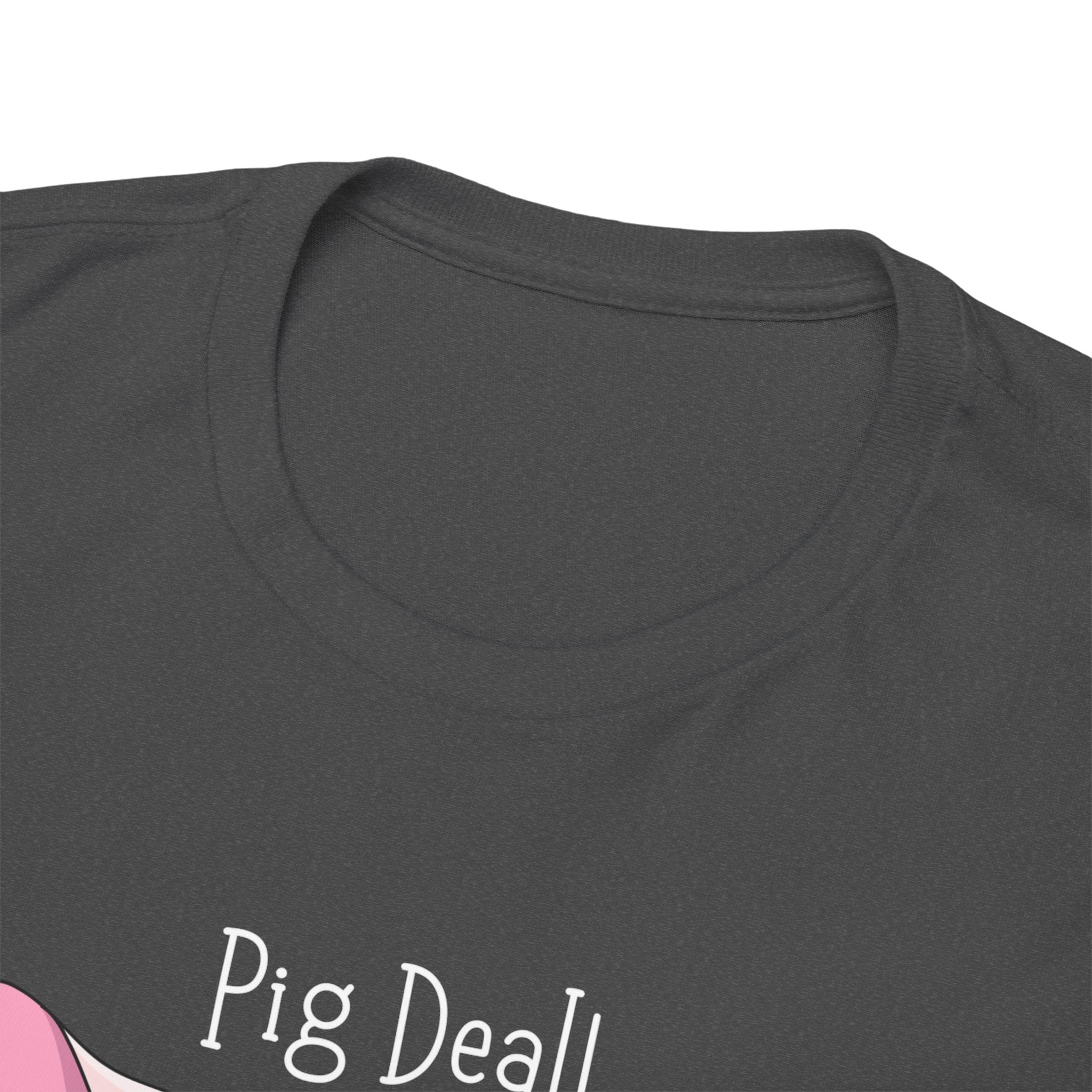 Pig Deal! Cute Angry Pig Graphic Tee — Funny Farm Animal T-Shirt