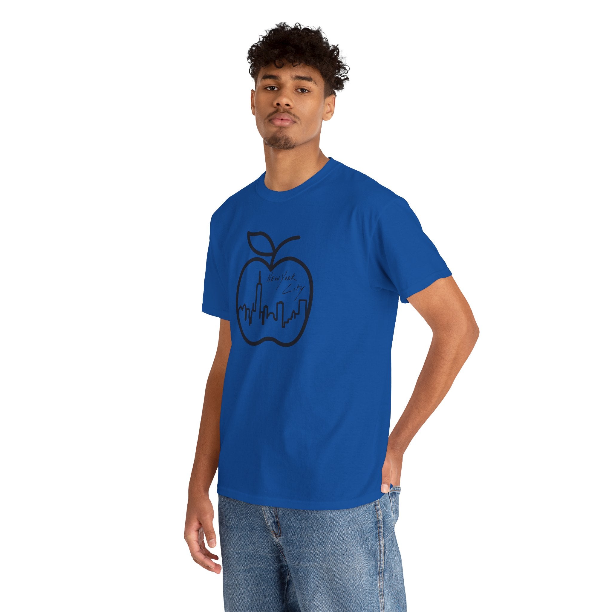 NYC Apple Skyline T‑Shirt — New York City Skyline Graphic Tee