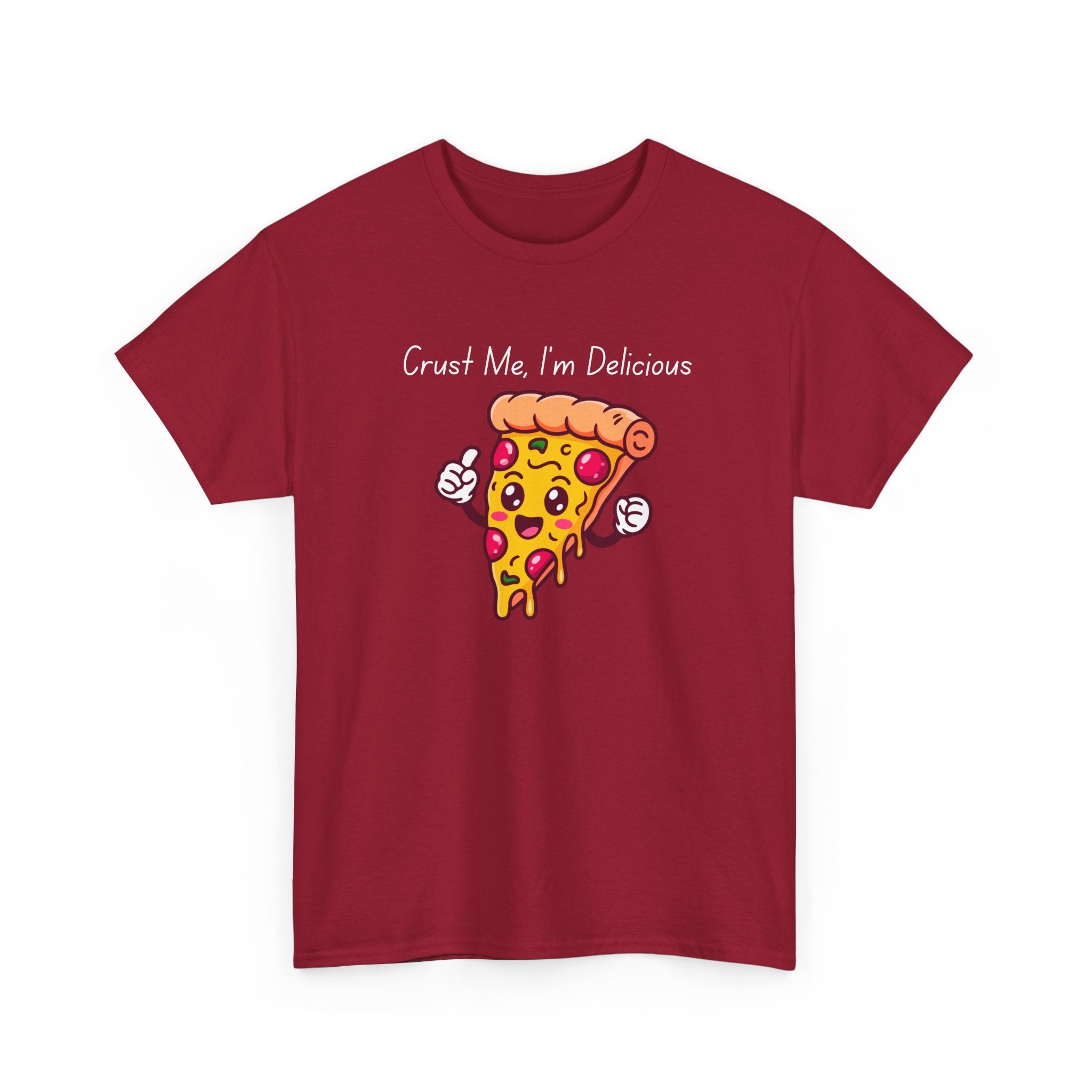 Pizza Slice Tee — "Crust Me, I'm Delicious" Funny Pizza Graphic Shirt