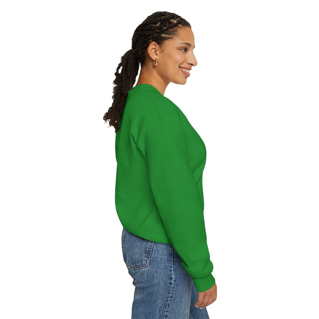 Effortless Crewneck Sweatshirt — Minimal Red Script Comfort Pullover